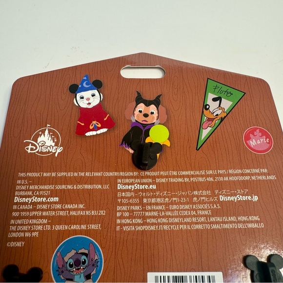 NWT. Disney Pets Outfits Lady Pin Set with Sorcerer Mickey Mouse - Picture 8 of 10